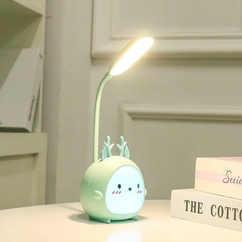 Portable Foldable LED Desk Lamp - Cute Cartoon Design