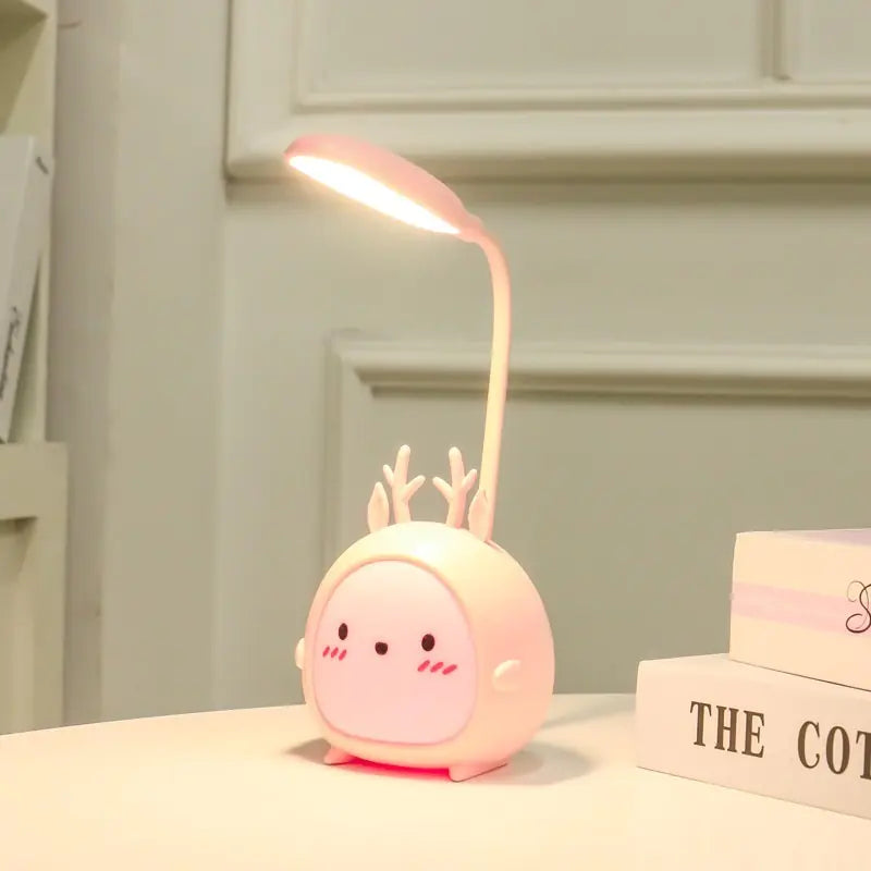 Portable Foldable LED Desk Lamp - Cute Cartoon Design