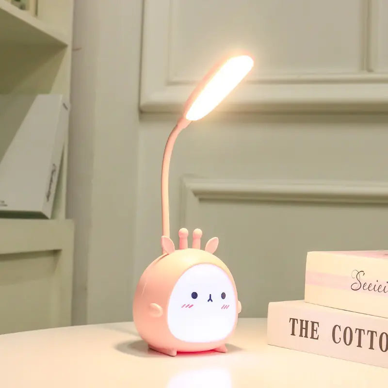 Portable Foldable LED Desk Lamp - Cute Cartoon Design